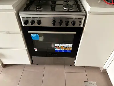 Westpoint 4-Burner Gas Cooker with Oven - Stainless Steel