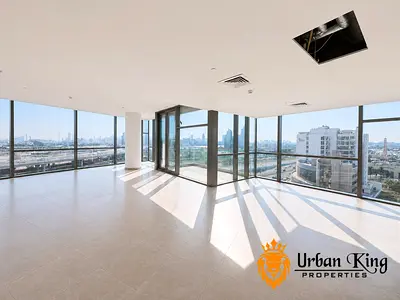 Huge 3BR + Maid | Creek & Burj Khalifa View | 3 Balconies