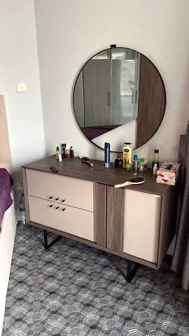 Vanity with mirror