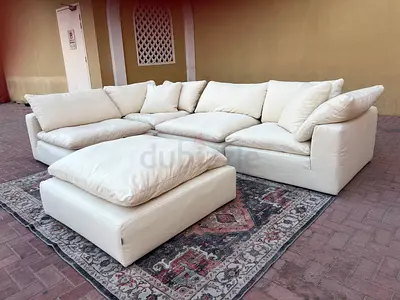 Marina Home Luscious feather 🪶 filled modular sofa with footstool
