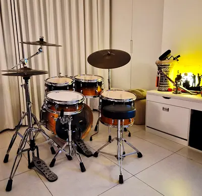 Complete craft junior Acoustic Drum Kit with Cymbals and Stool