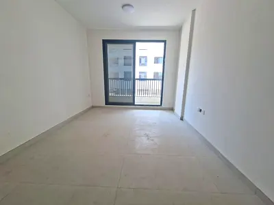 1bhk 2 washroom brand new apartment with balcony open view prime location aljada out sid