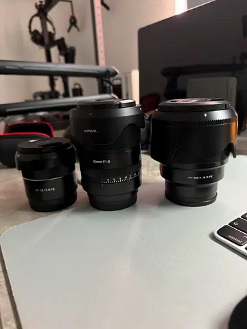 E Mount Full Frame AF Lenses 18mm 50mm 85mm