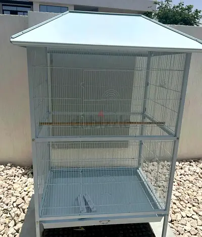 Bird cage xl white 108x80x170