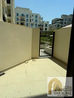 Studio apartment for annual rent in Maryam Island, Al Khan, Sharjah | Ground floor with balcony over