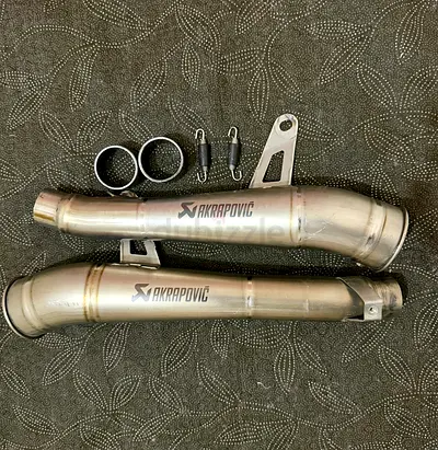 Akrapovic Titanium dual exhausts, suitable for Z1000, Z1000SX, ZX14, ZX10, Hayabusa.