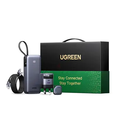 UGREEN Power Kit: Portable Power Bank with Fast Charger  Cables