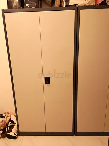 Two-door metal storage cabinets - good condition