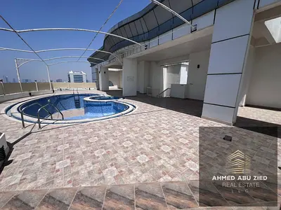 Residential Commercial Roof in Al Rumaila 3 - Next to Ajman One - Sea View - Pool - 4 Bathrooms - S