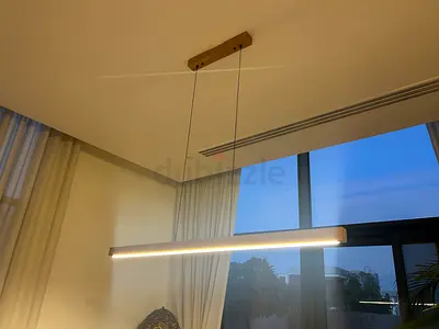 Joya Wooden Line Pendant LED Light — Modern Ceiling Lamp