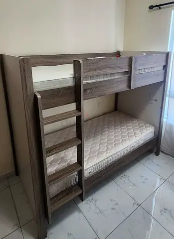 Solid Wooden Bunk Bed without Mattresses - Bunkbed Double Bed