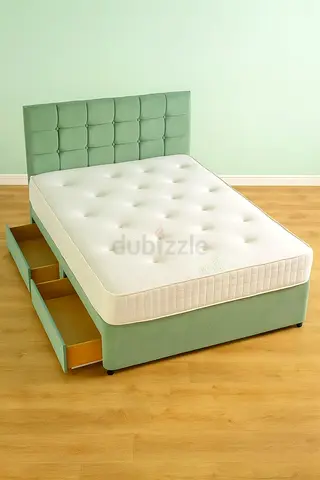 Modern Upholstered Bed with Storage Drawer with out Mattress