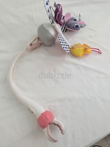 Baby crib toy arm with hanging plush toys, Tiny Love