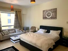 fabulous big master room double window panel in a very clean apartment with parking available in JBR