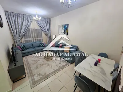 1 Bedroom & Living Room for Rent in Al Kitoub Building – Al Majaz 3, Next to Al Safya Park