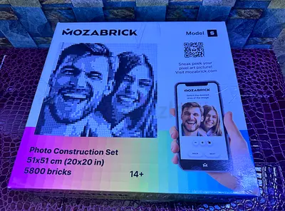 Mozabrick Photo Construction Set 5800 Bricks (51x51 cm) - New