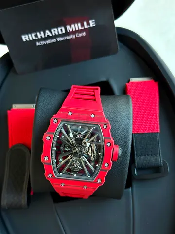 Brand Richard Mill RM:12_01 Movement: Manuel winding Case material: carbon Bracelet material: Rubb