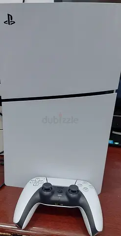 PS5 slim desk with controller