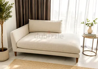 Modern Beige Chaise Corner Sofa | Like New