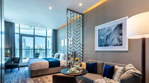 Damac Luxury Studio Near Dubai Mall | Fully Furnished