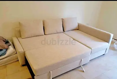 IKEA L shap Sofa store cum bed you can fix