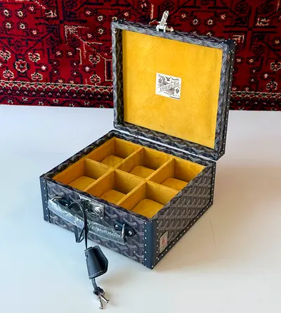 Goyard Watch Box with Lock and Key