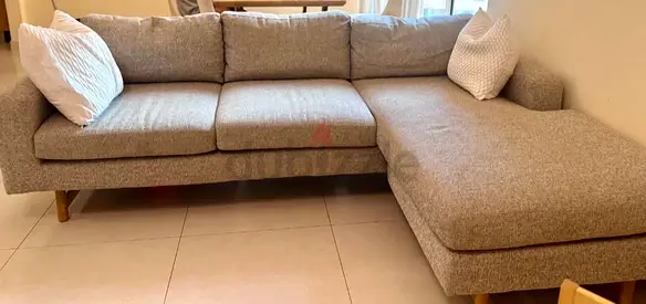 West elm eddy l shape sofa Excellent condition