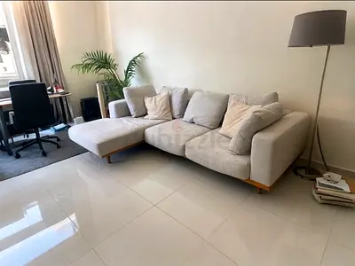 West Elm L Shape Sofa Beige