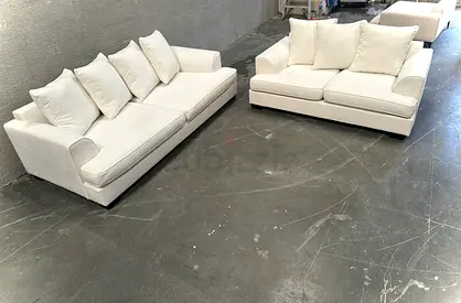White color the one brand Kingston 5 seater sofa