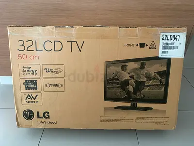 LG 32" LCD TV (32LD340) in original box - 80 cm plus optional DVDs and Players