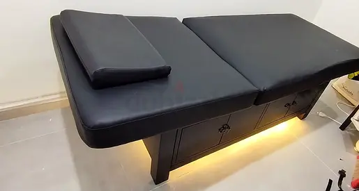massage bed  for spa with storage cabinet - very good  condition