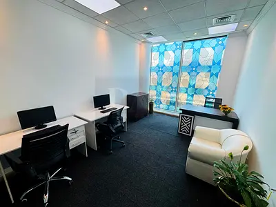 Stylish Office | Free Utilities | Bank Account Assistance