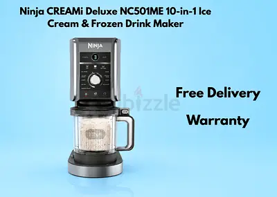 Ninja CREAMi Deluxe NC501ME 10-in-1 Ice Cream  Frozen Drink Maker