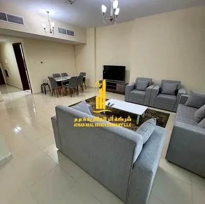 With a sea view. Luxury apartment, first occupancy, one bedroom and living room with a balcony offering an open view. Ajman, Orient Tower.