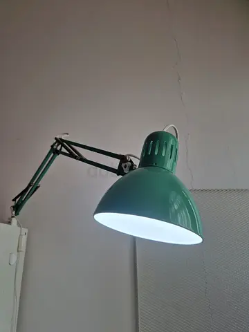 Adjustable Green Desk/Task Lamp with Articulated Arm