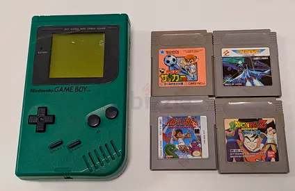 Original Nintendo Game Boy with 4 Games (classic green) - working perfectly