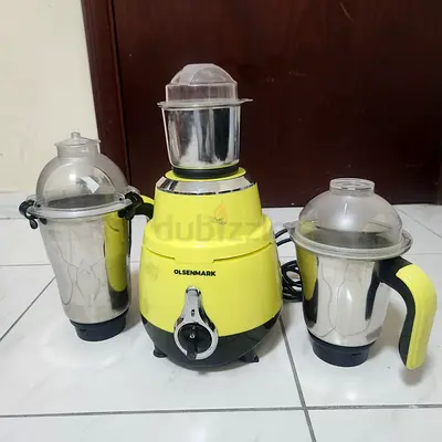 Olsenmark Mixer Grinder with 3 Stainless Steel Jars
