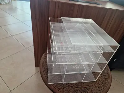 Clear Acrylic 4-Tier Organizer / Display Shelf - Good Condition