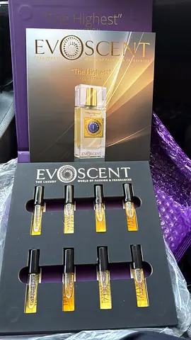 EvoScent perfume sample set - 6 vials, unused