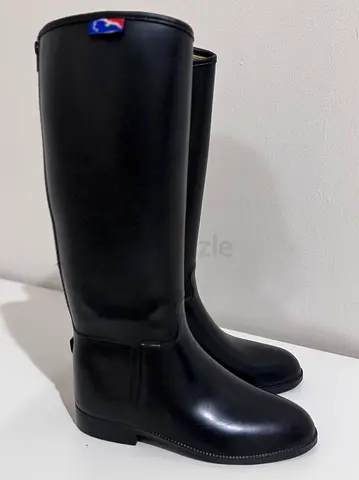 Black Tall Horse Riding Boots - Size 40 EU