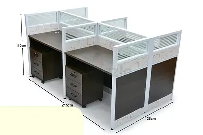 Brand New 4 Parsons Workstation For office