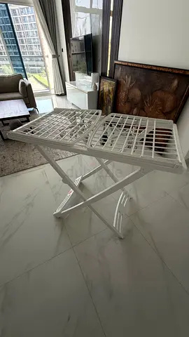 White Folding Laundry Drying Rack