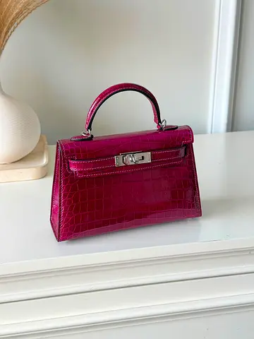 Hermes Real crocodile full handmade bag for women