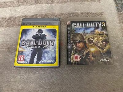 Call of Duty 3  Call of Duty World at War (PS3) - 2 Original Discs