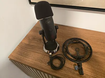 Blue Yeti X Professional Microphone with Radius III Shock Mount and Pop Filter