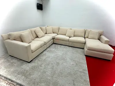 Excellent condition cratebarrel Ushape sofa