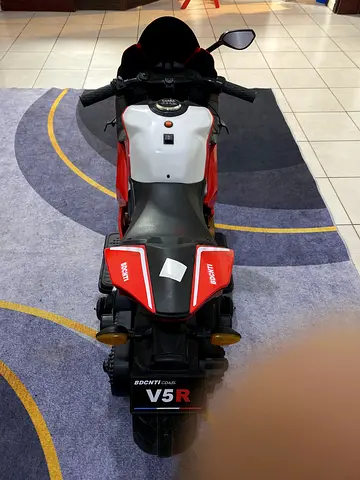 Kids Ducati V5R Ride-On Electric Motorcycle - Red/Black