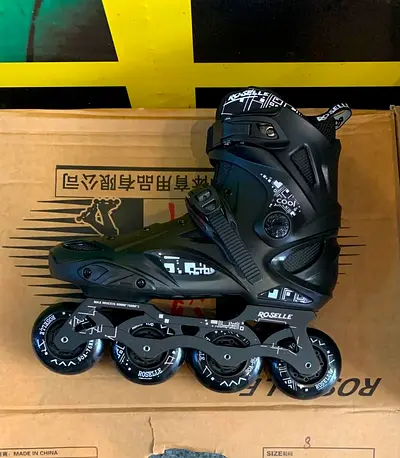 NEW Black Inline Roller Skates / Inline Skates - Size 8