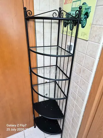 Black Metal Freestanding Shelving Unit - 5 Tier Storage Rack