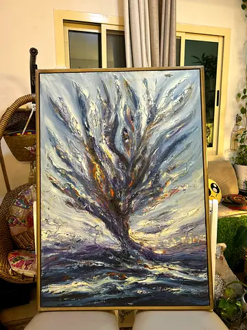 “The painting” original 2016 - oil on canvas - signed 120x90 cm